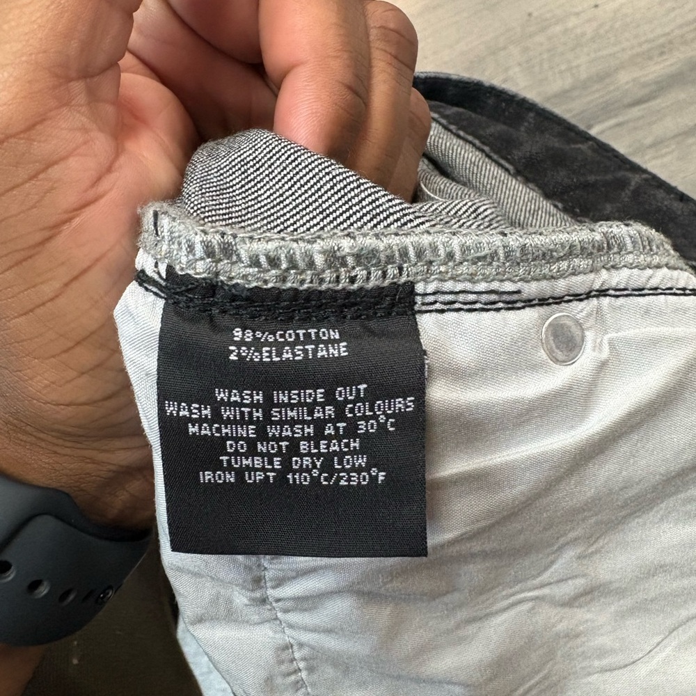 Godspeed Patch Distressed Black Denim Shorts - image 4